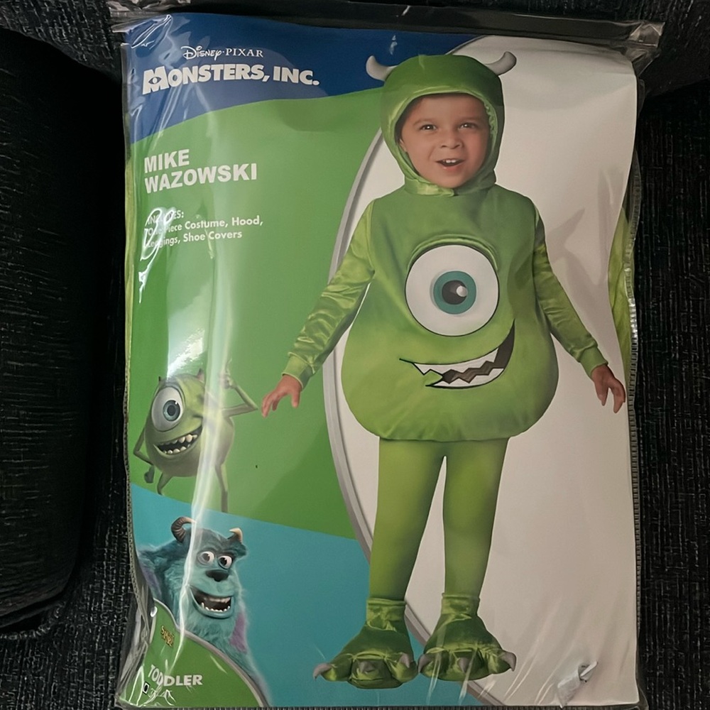 Brand New in package Mike Wazowski costume. Size 3-4T